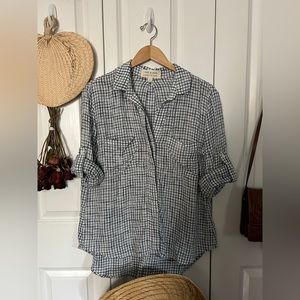 Patterned Blouse black & white